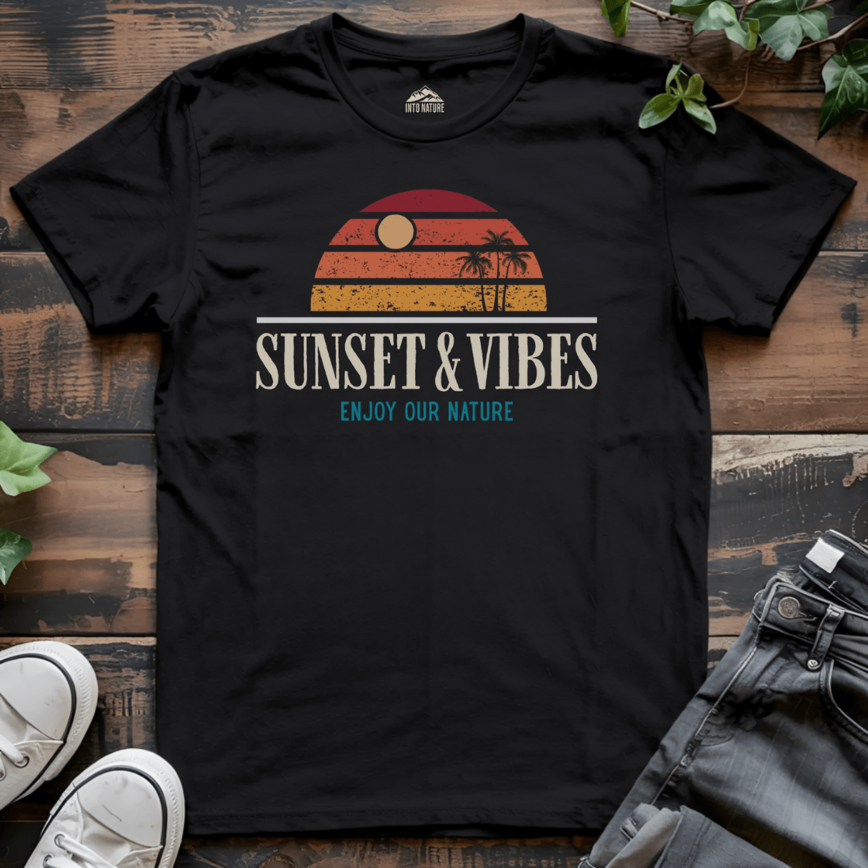 Sunset & Vibes Summer Tee - Into Nature Co.