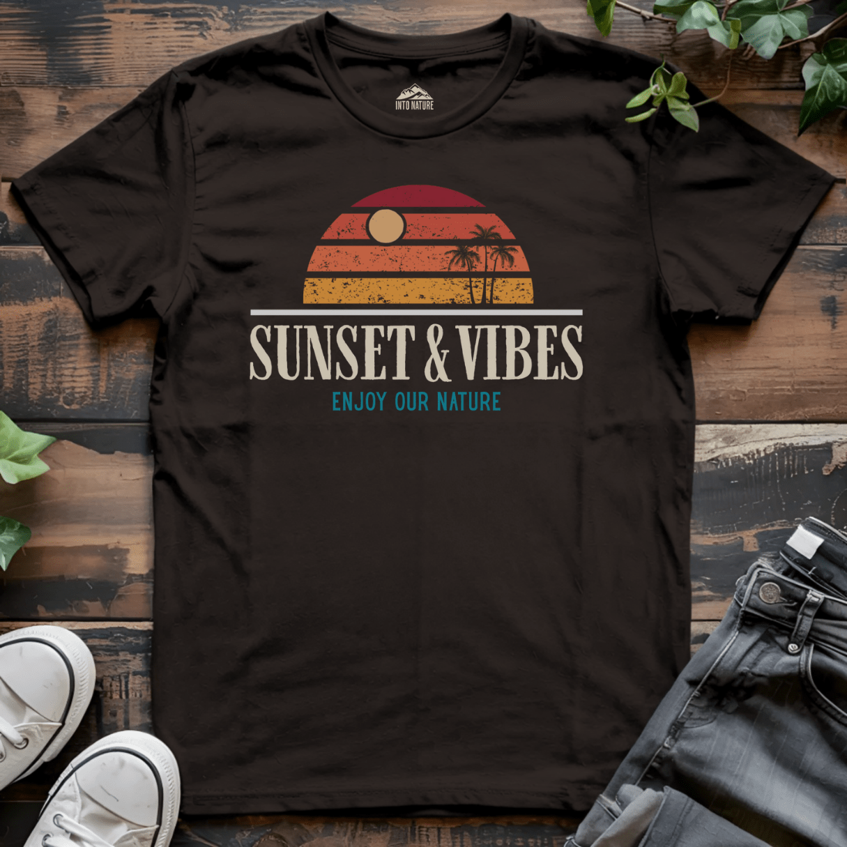 Sunset & Vibes Summer Tee - Into Nature Co.