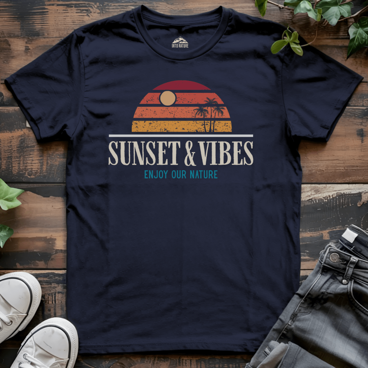 Sunset & Vibes Summer Tee - Into Nature Co.