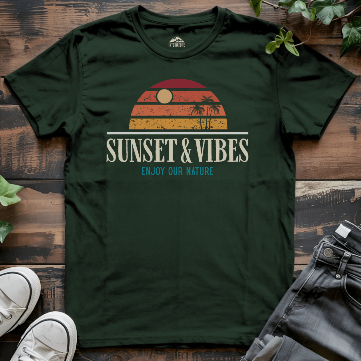 Sunset & Vibes Summer Tee - Into Nature Co.