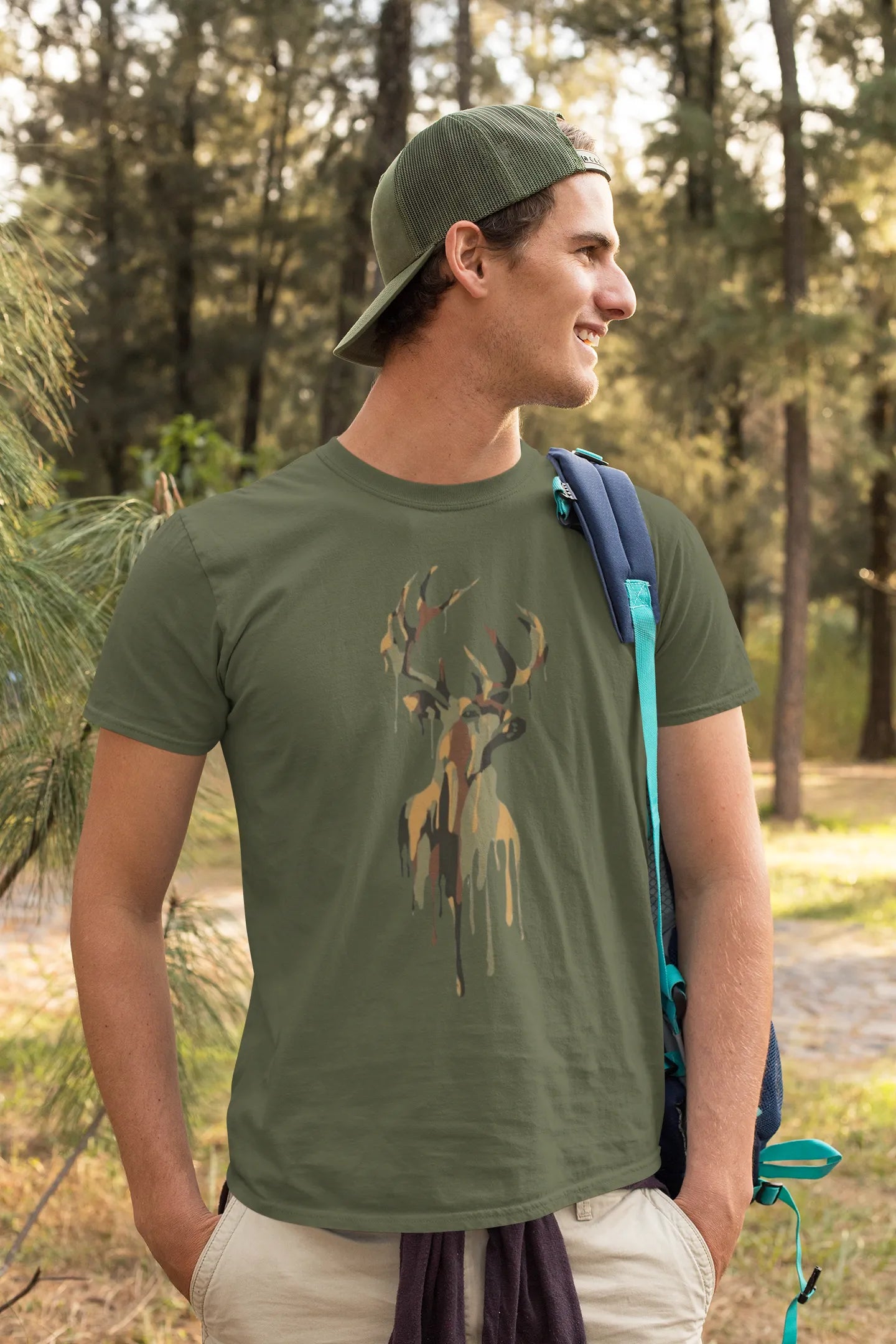 Rustic Deer Art Tee