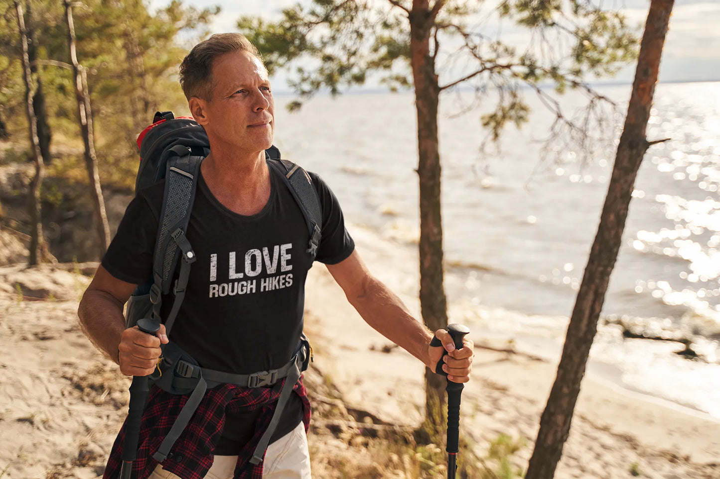 I Love Rough Hikes Funny Tee