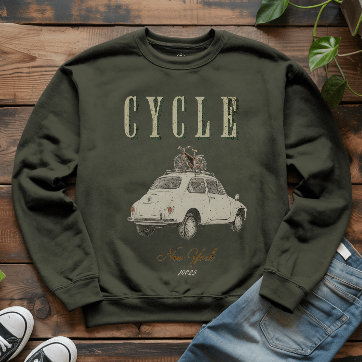 Vintage Cycle Sweatshirt - Into Nature Co.