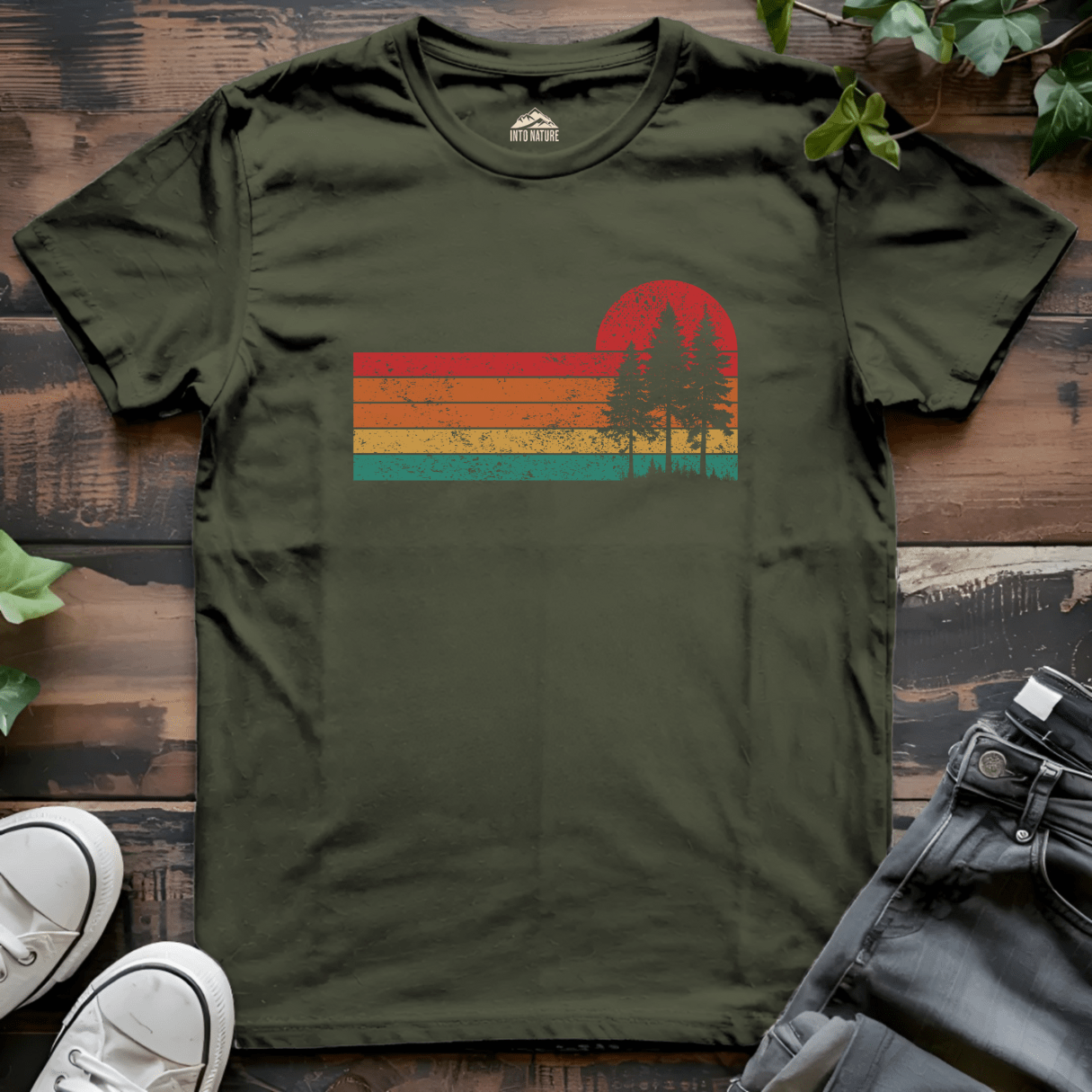Vintage Sunset Trees Tee - Into Nature Co.