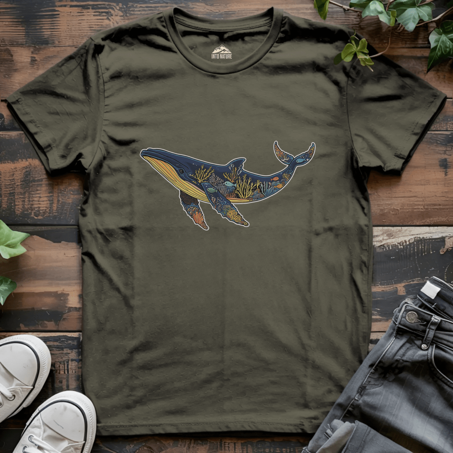 Whale Art Marine Tee - Into Nature Co.