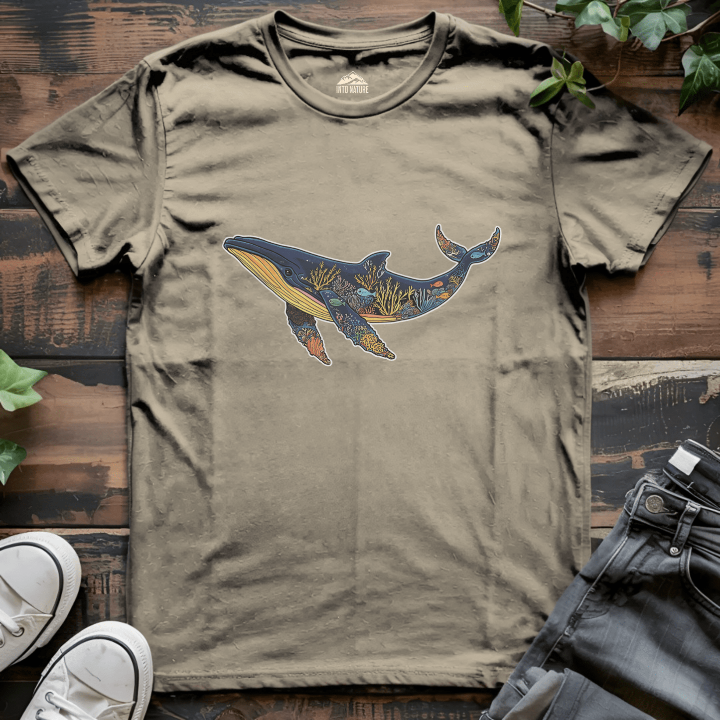 Whale Art Marine Tee - Into Nature Co.