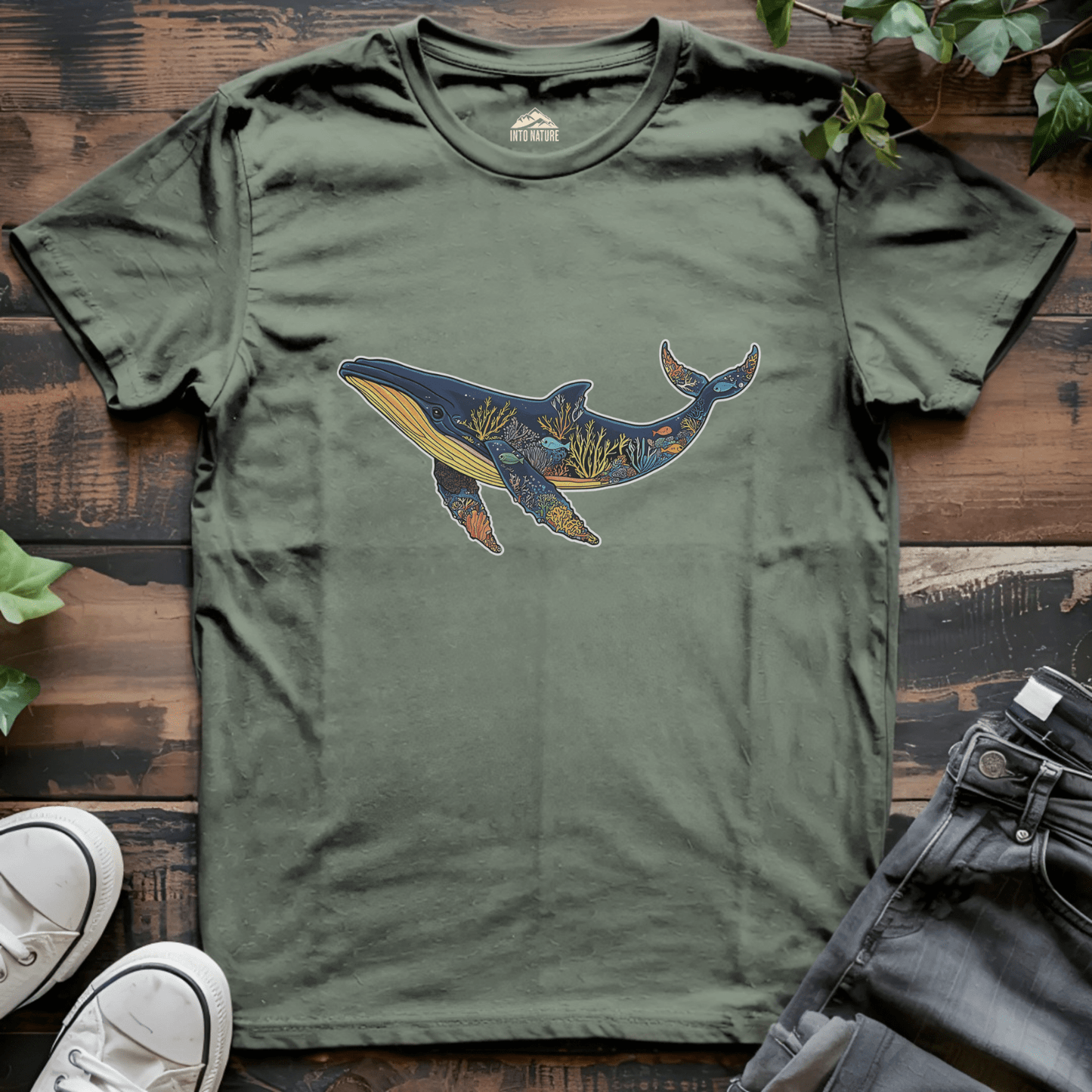 Whale Art Marine Tee - Into Nature Co.