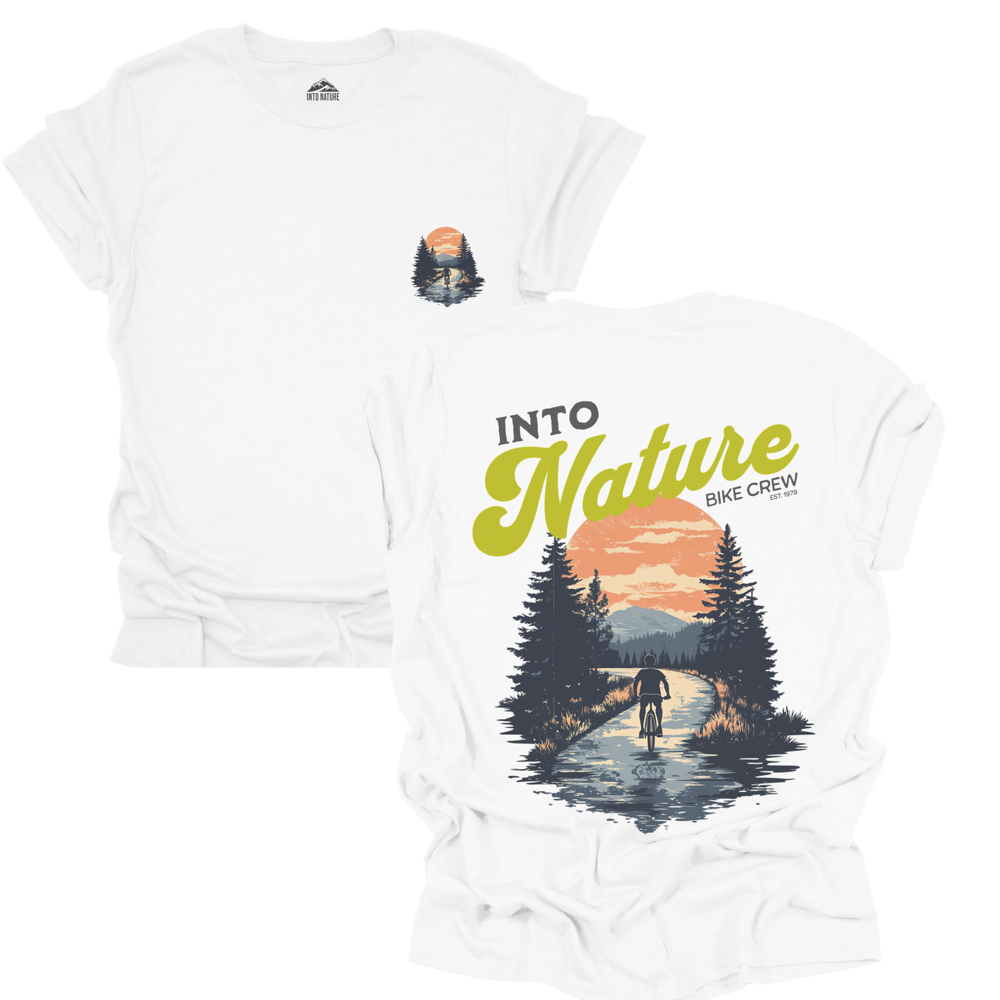 Into Nature Unisex Softstyle T-Shirt - Adventure Awaits for Outdoor Enthusiasts