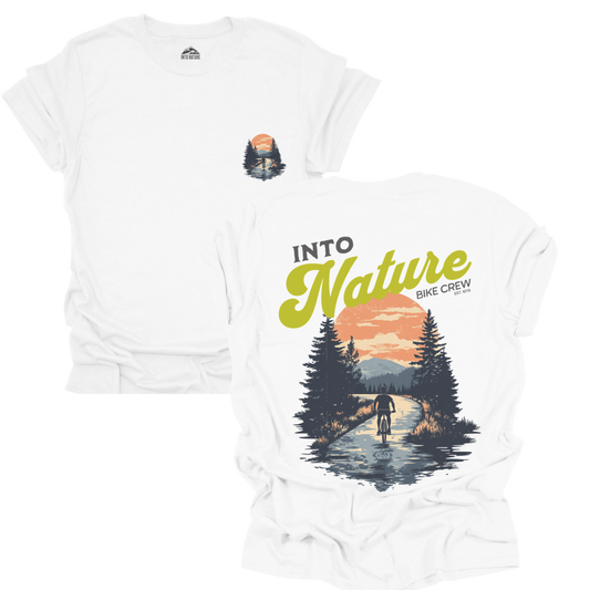 Into Nature Unisex Softstyle T-Shirt - Adventure Awaits for Outdoor Enthusiasts