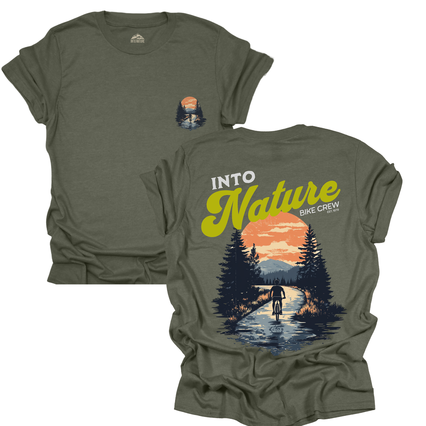 Into Nature Unisex Softstyle T-Shirt - Adventure Awaits for Outdoor Enthusiasts