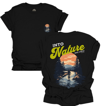 Into Nature Unisex Softstyle T-Shirt - Adventure Awaits for Outdoor Enthusiasts