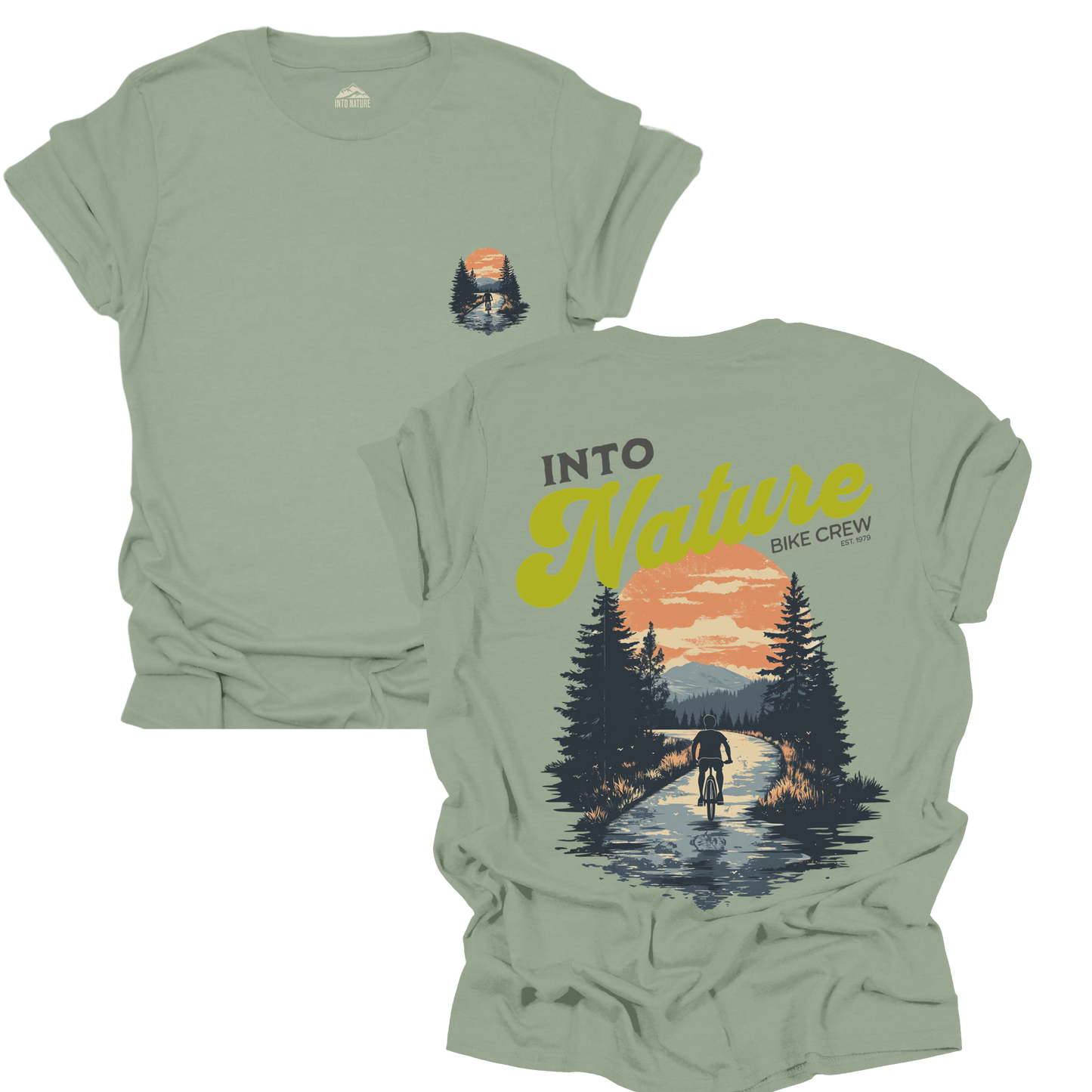 Into Nature Unisex Softstyle T-Shirt - Adventure Awaits for Outdoor Enthusiasts