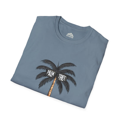 Unisex Softstyle T-Shirt - Palm Tree Beach Vibe Tee