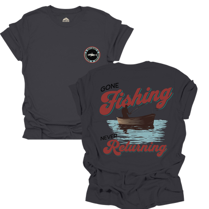 Gone Fishing Unisex T-Shirt, Relaxed Fit, Vintage Style, Perfect Gift for Fishermen, Summer Outdoor Wear