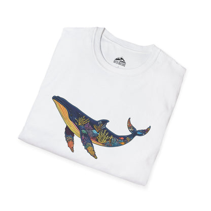 Whale Art Unisex Softstyle T-Shirt – Ocean Lovers Tee