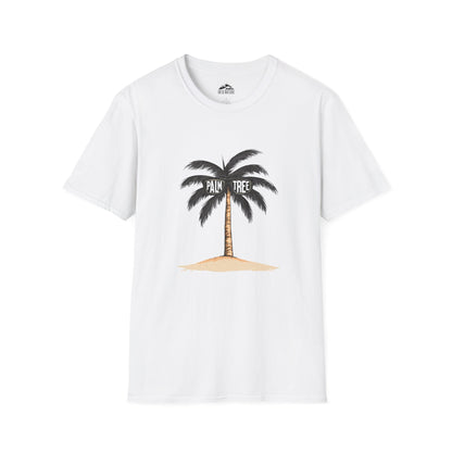 Unisex Softstyle T-Shirt - Palm Tree Beach Vibe Tee