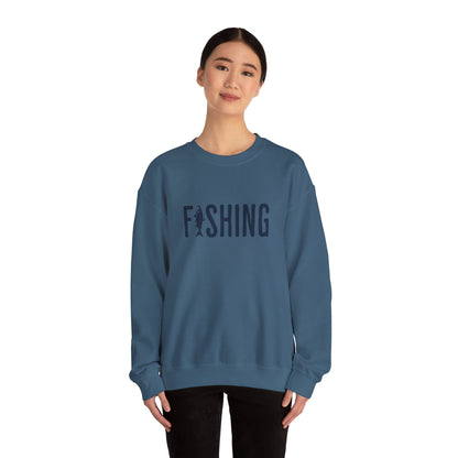 Fishing Crewneck Sweatshirt for Outdoor Enthusiasts | Unisex Heavy Blend™