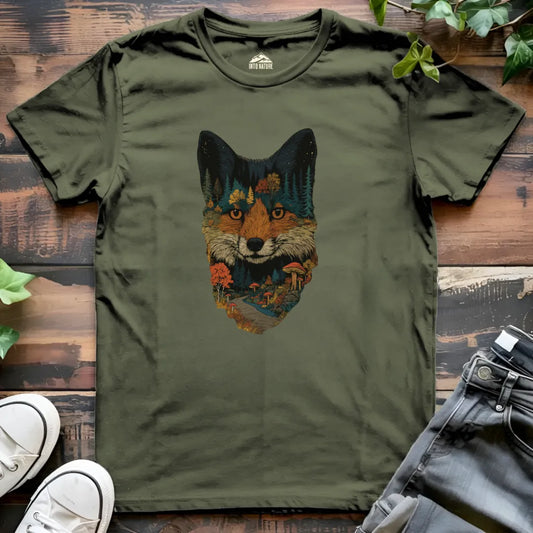 Forest Landscape Fox Tee