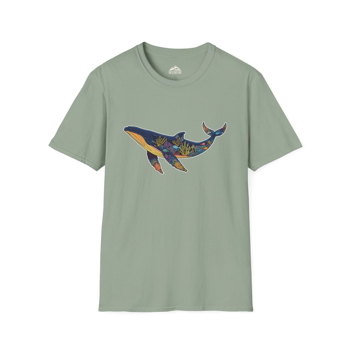 Whale Art Unisex Softstyle T-Shirt – Ocean Lovers Tee