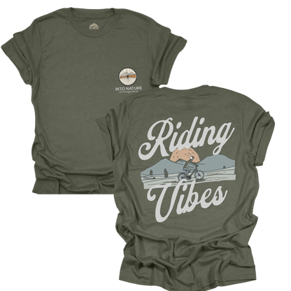 Unisex Softstyle T-Shirt - 'Riding Vibes' Nature-Inspired Graphic Tee