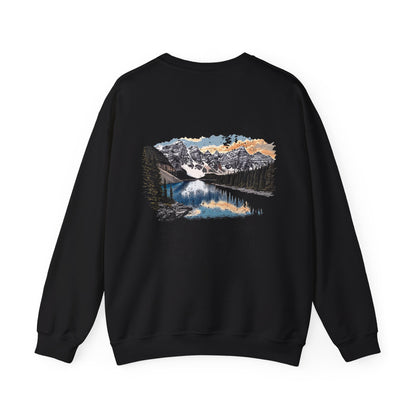 Into Moraine Lake Crewneck Sweatshirt | Nature Lovers Gift | Cozy Outdoor Style