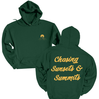 Chasing Sunsets Unisex Heavy Blend™ Hooded Sweatshirt - Cozy Mountain Vibes