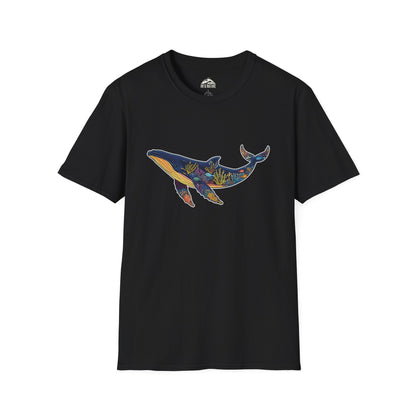 Whale Art Unisex Softstyle T-Shirt – Ocean Lovers Tee