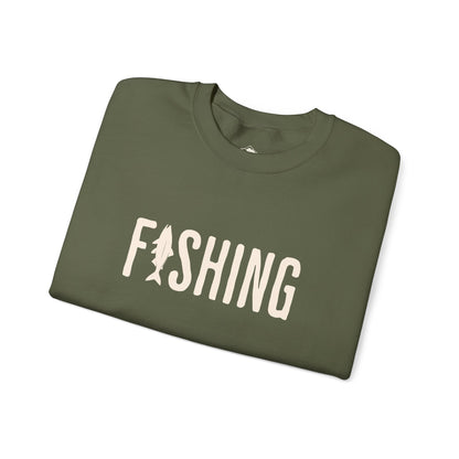 Fishing Crewneck Sweatshirt for Outdoor Enthusiasts | Unisex Heavy Blend™