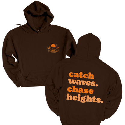 Catch Waves Chase Heights Sweatshirt - Unisex Heavy Blend Hoodie for Surf Lovers