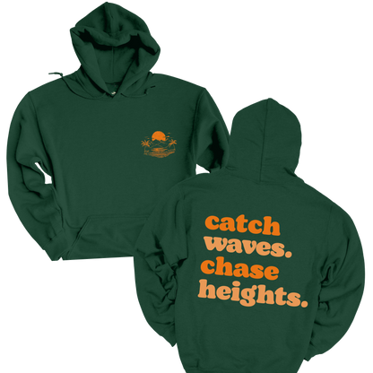 Catch Waves Chase Heights Sweatshirt - Unisex Heavy Blend Hoodie for Surf Lovers