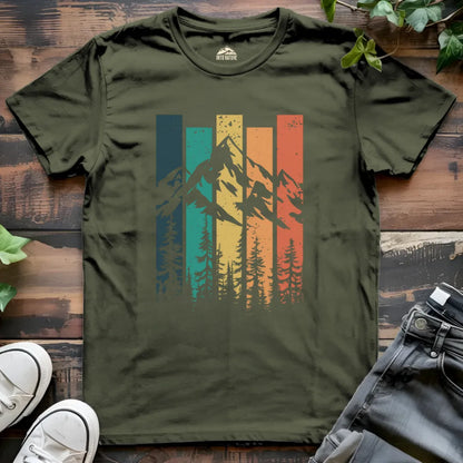 Mountain Retro Sunset Tee