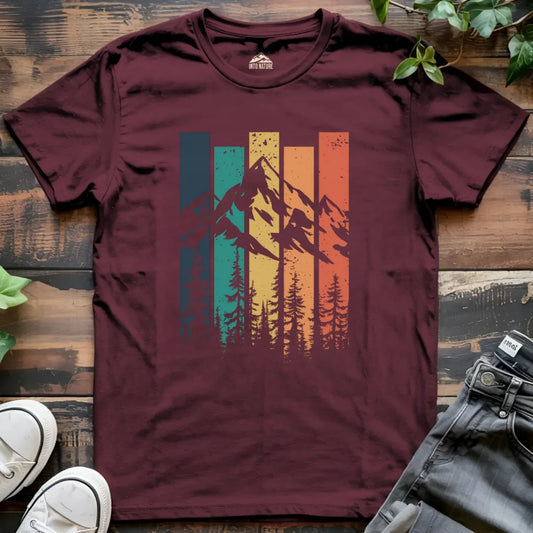Mountain Retro Sunset Tee