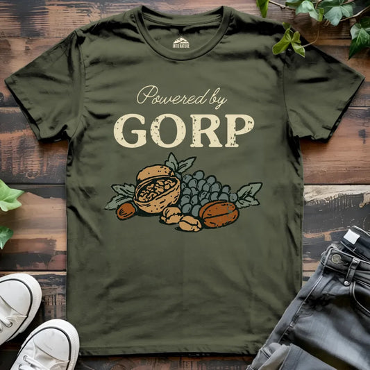 Powered by "GORP" Trail Snacks Tee