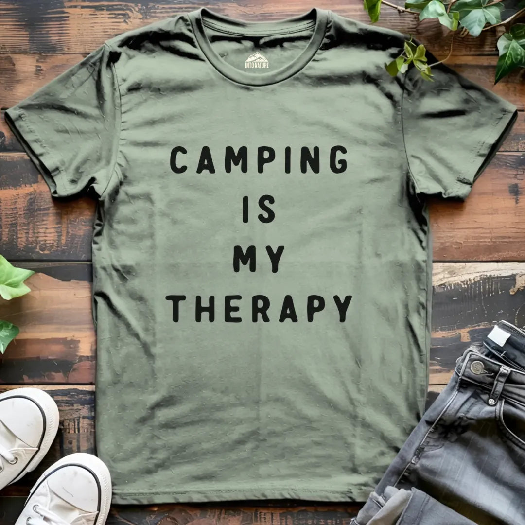 Camping Is My Therapy Tee