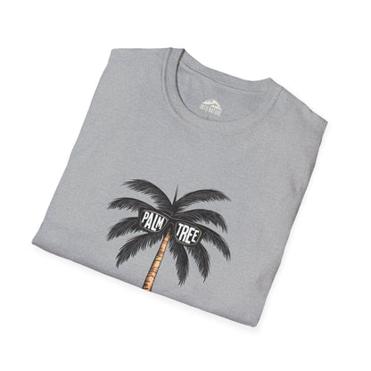 Unisex Softstyle T-Shirt - Palm Tree Beach Vibe Tee