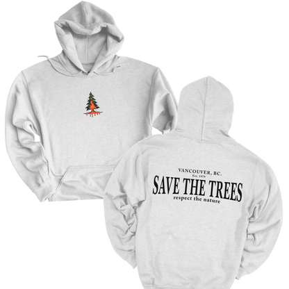 Eco-Friendly Hooded Sweatshirt | Save the Trees Design