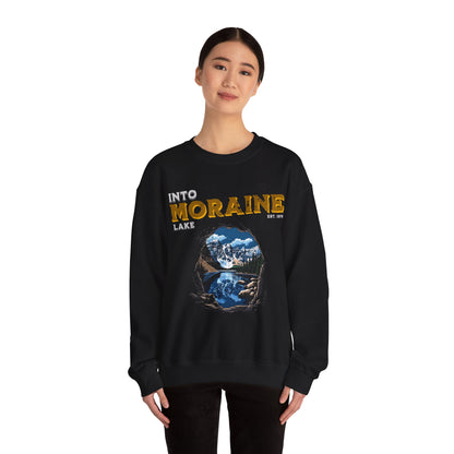 Into Moraine Lake Crewneck Sweatshirt | Nature Lovers Gift | Cozy Outdoor Style