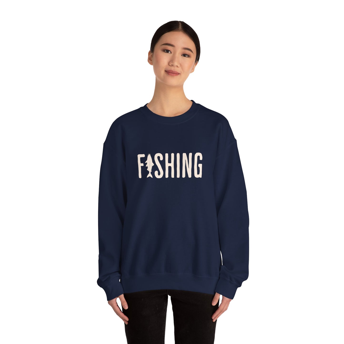 Fishing Crewneck Sweatshirt for Outdoor Enthusiasts | Unisex Heavy Blend™