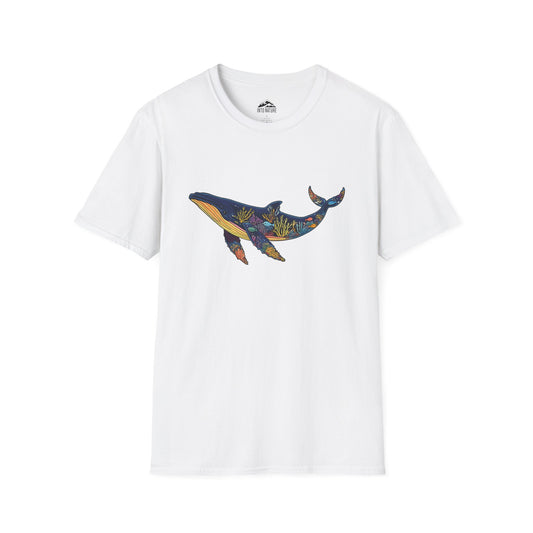 Whale Art Unisex Softstyle T-Shirt – Ocean Lovers Tee