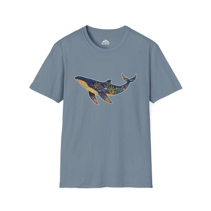 Whale Art Unisex Softstyle T-Shirt – Ocean Lovers Tee