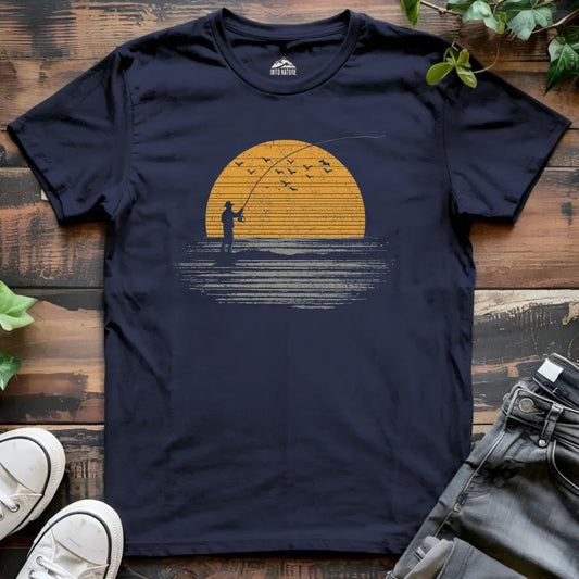 Sunset Fisherman Tee