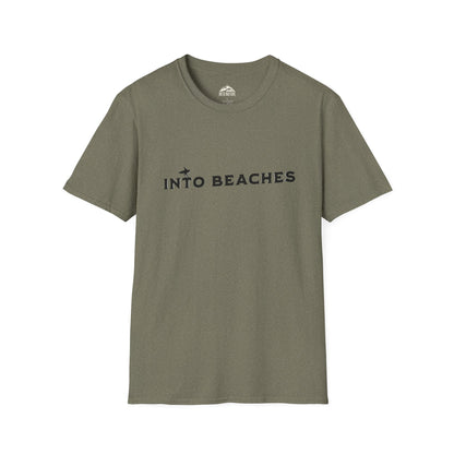 Into Beaches Unisex Softstyle T-Shirt - Summer Vibes Tee for Beach Lovers