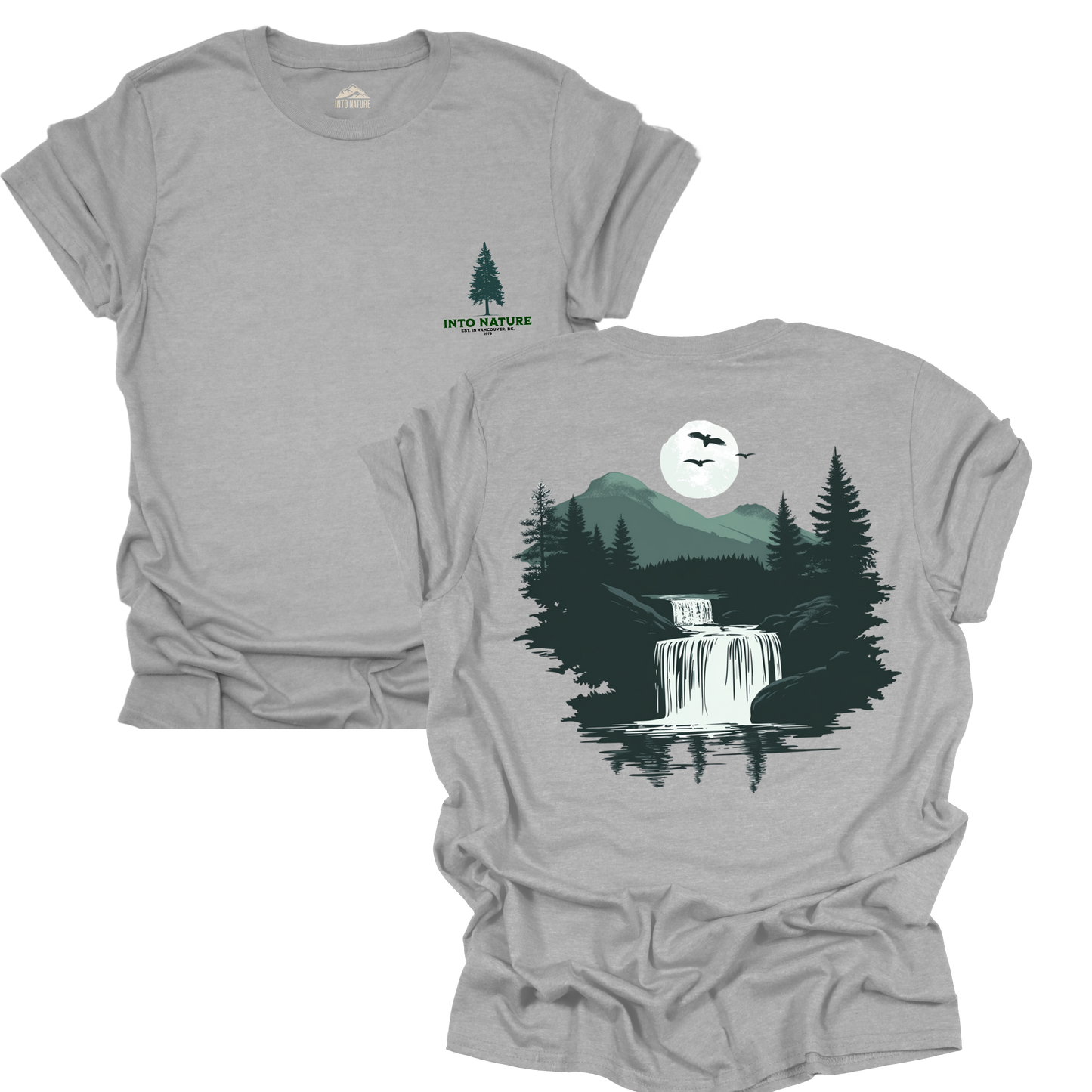 Into Nature Unisex Softstyle T-Shirt - Adventure & Outdoor Graphic Tee