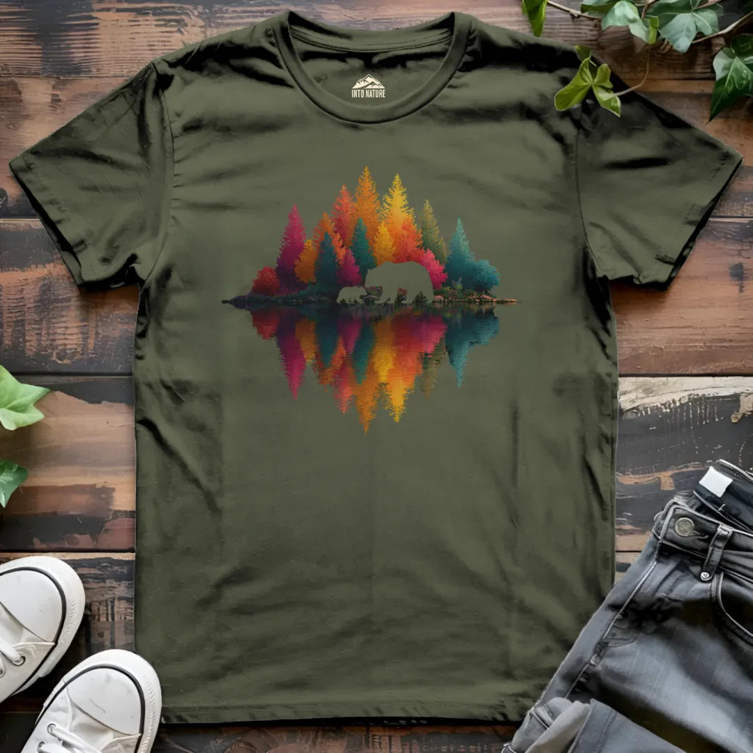 Colorful Forest Bear Tee
