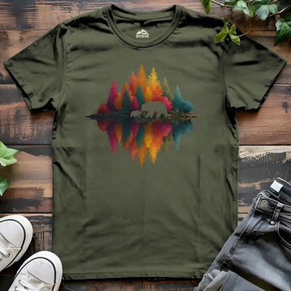 Colorful Forest Bear Tee