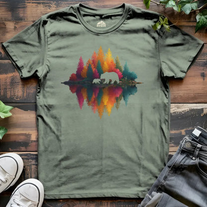 Colorful Forest Bear Tee