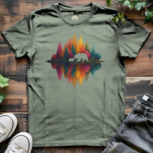 Colorful Forest Bear Tee