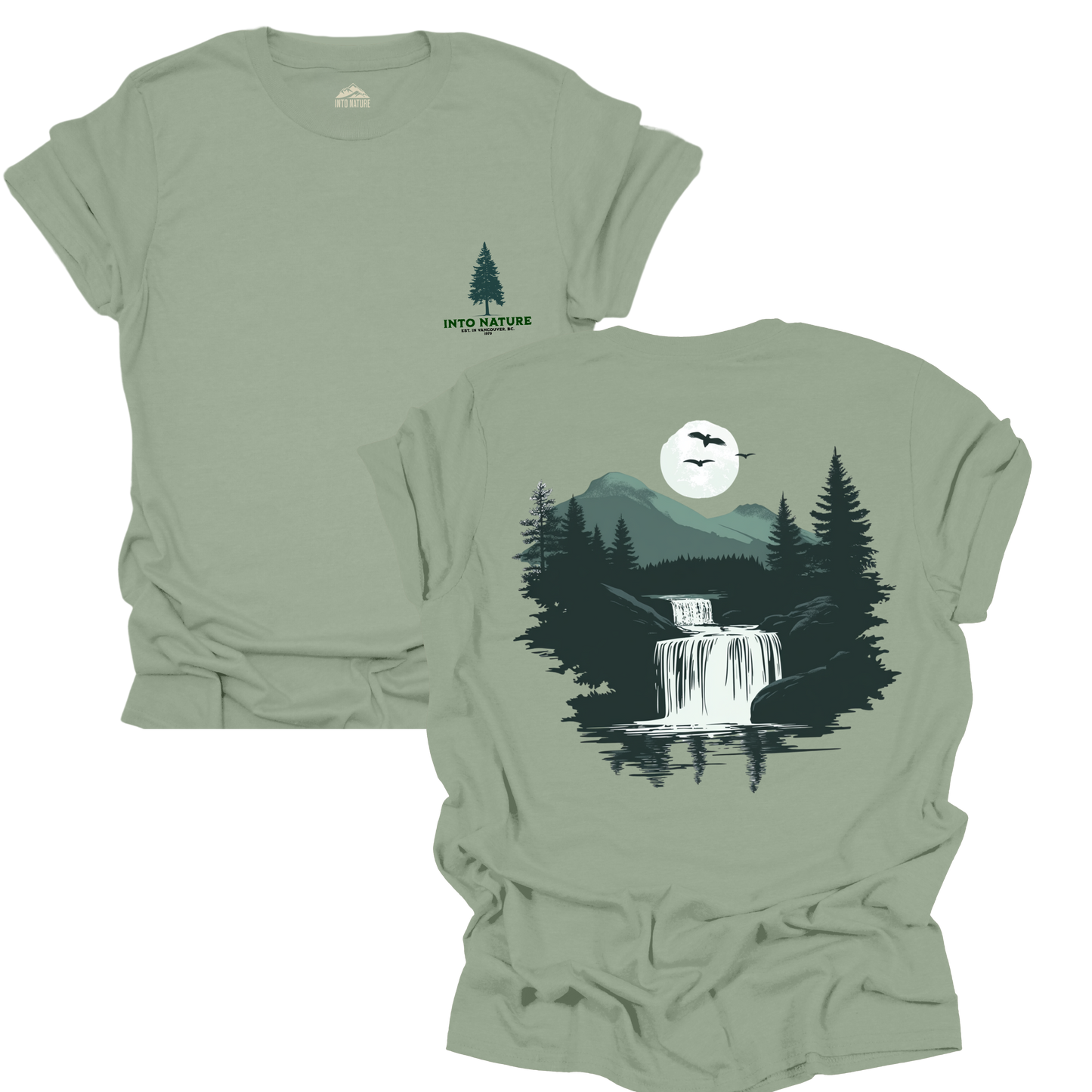 Into Nature Unisex Softstyle T-Shirt - Adventure & Outdoor Graphic Tee