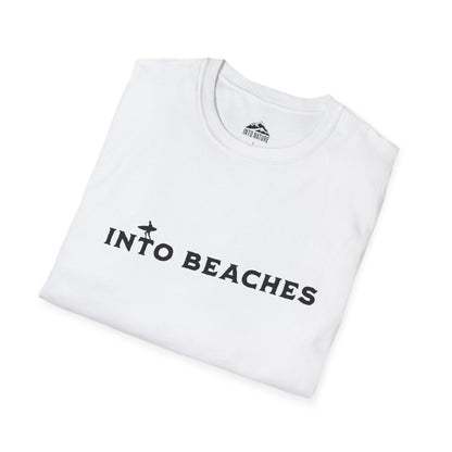 Into Beaches Unisex Softstyle T-Shirt - Summer Vibes Tee for Beach Lovers