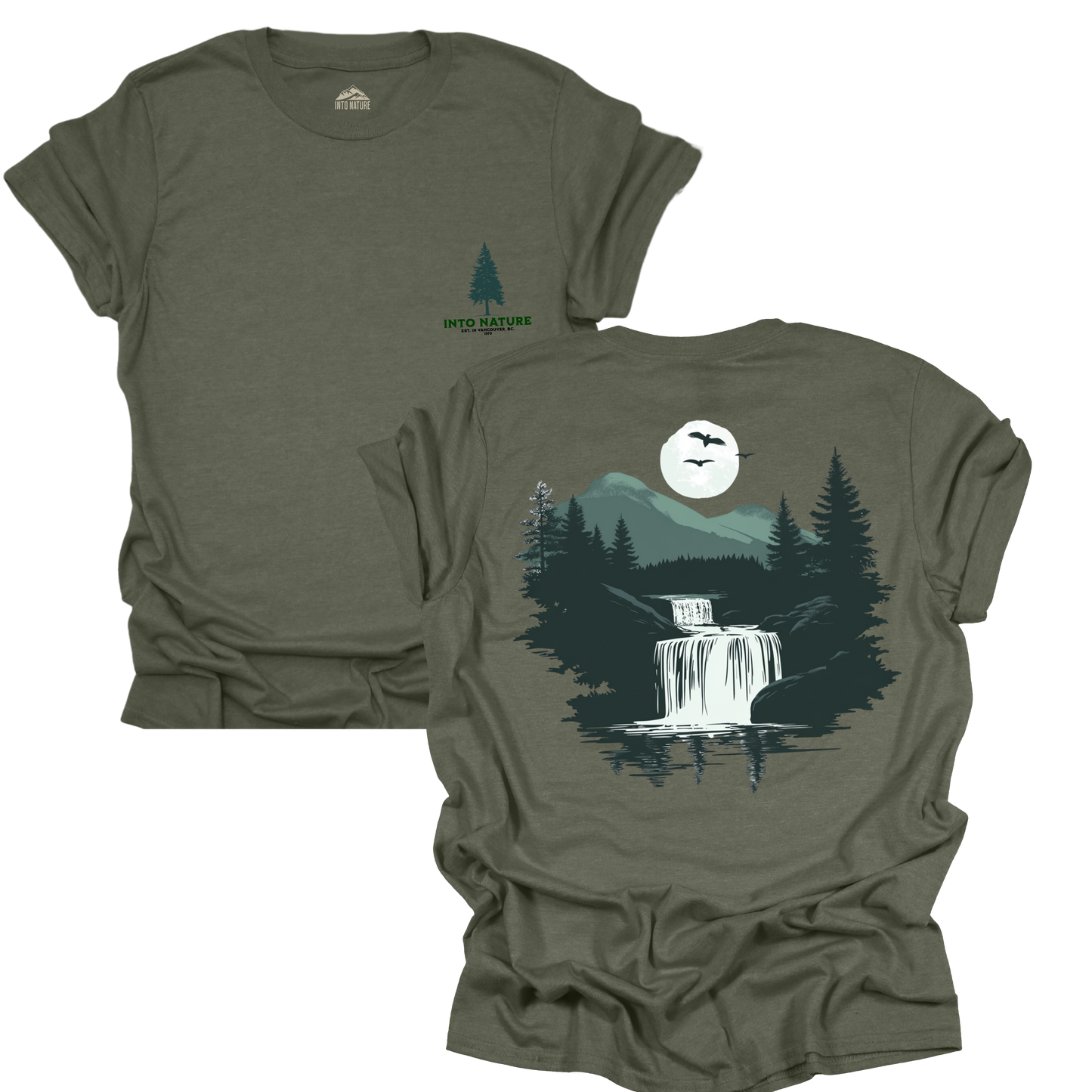 Into Nature Unisex Softstyle T-Shirt - Adventure & Outdoor Graphic Tee